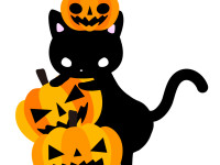 ハロウィン猫とかぼちゃ